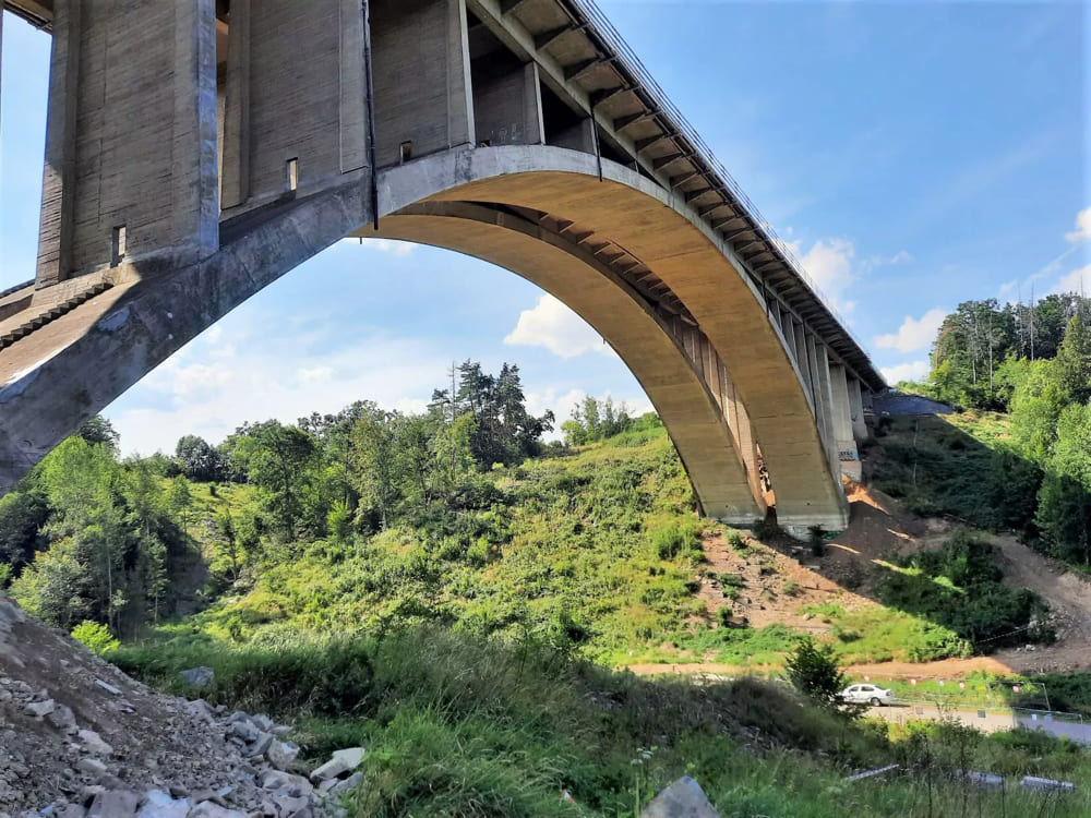 D1 mosty cez údolie Šmejkalky (CZ)